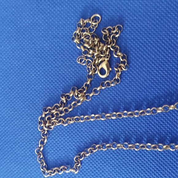 Handcrafted Crystal fringe rhinestone Rolo Brass chain Link long Boho Necklace - Picture 6 of 8